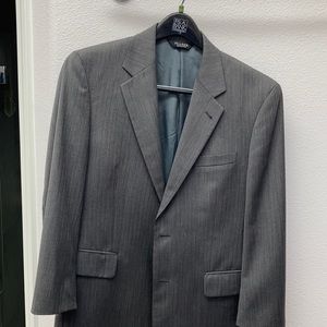 Charcoal Jos A Bank Suit 40-short/34-28